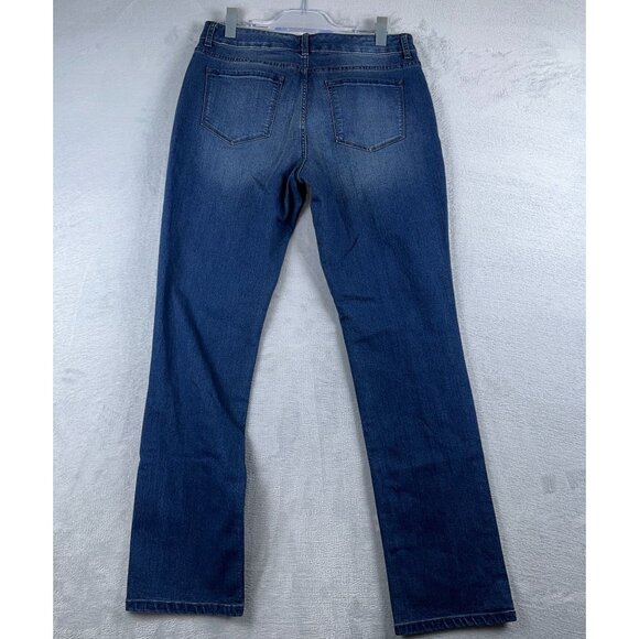 Code Bleu Chelsea Classic Straight Leg Jeans Women's Size 10 Medium Wash Blue - Picture 4 of 16